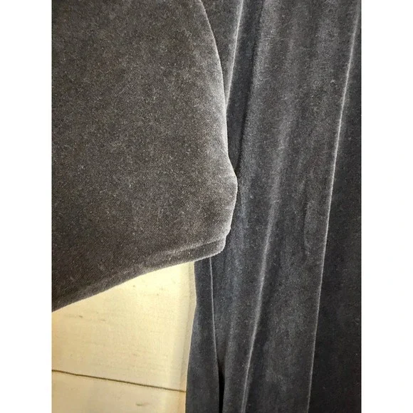 Vintage Christian Dior Velour Lounge Dress Saks Fifth Avenue Blue L 361668 - Picture 3 of 7